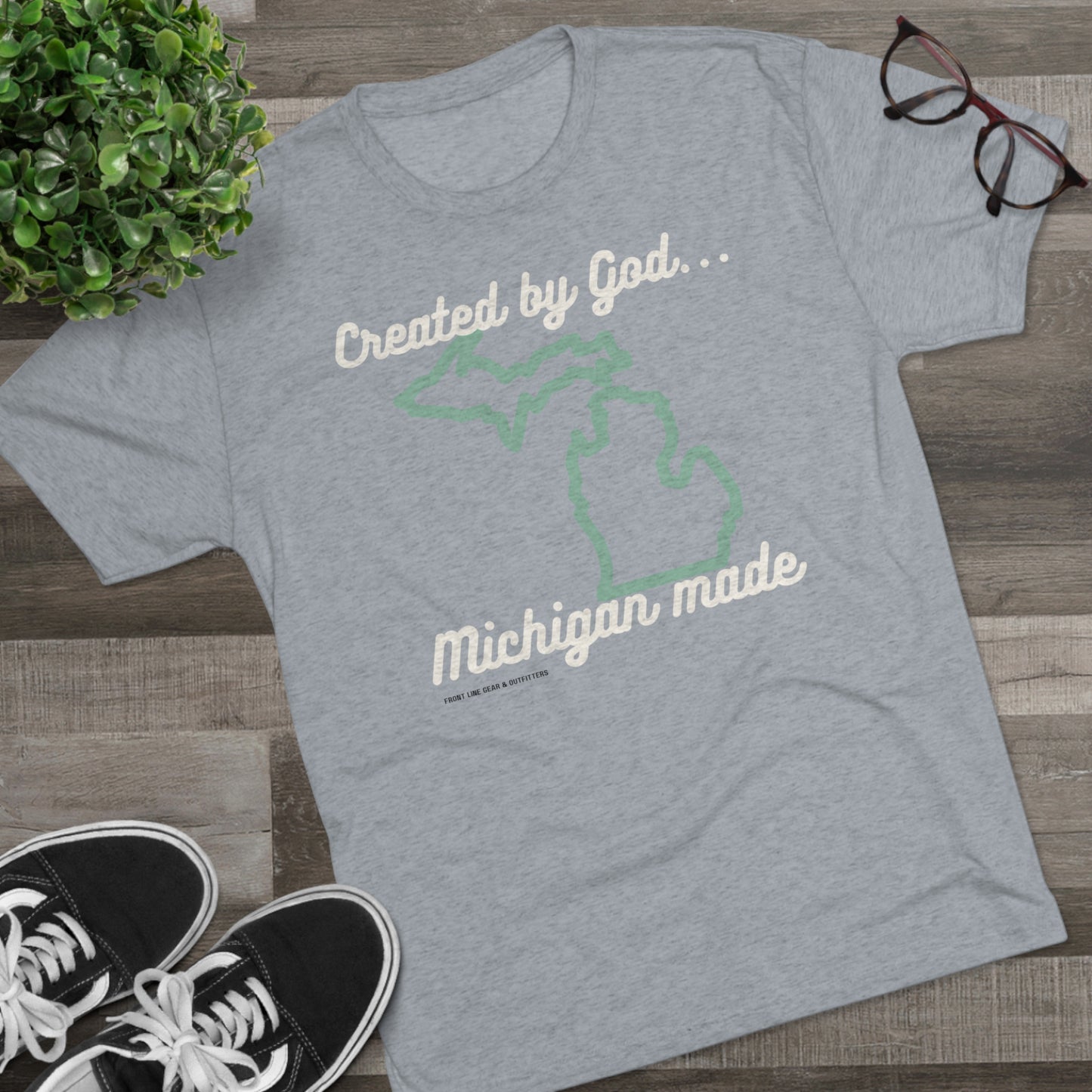 Created by God...Michigan made Tee