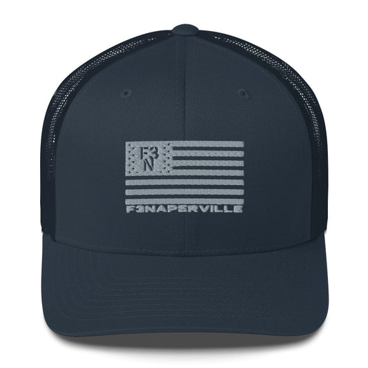 F3N Flag snapback trucker cap