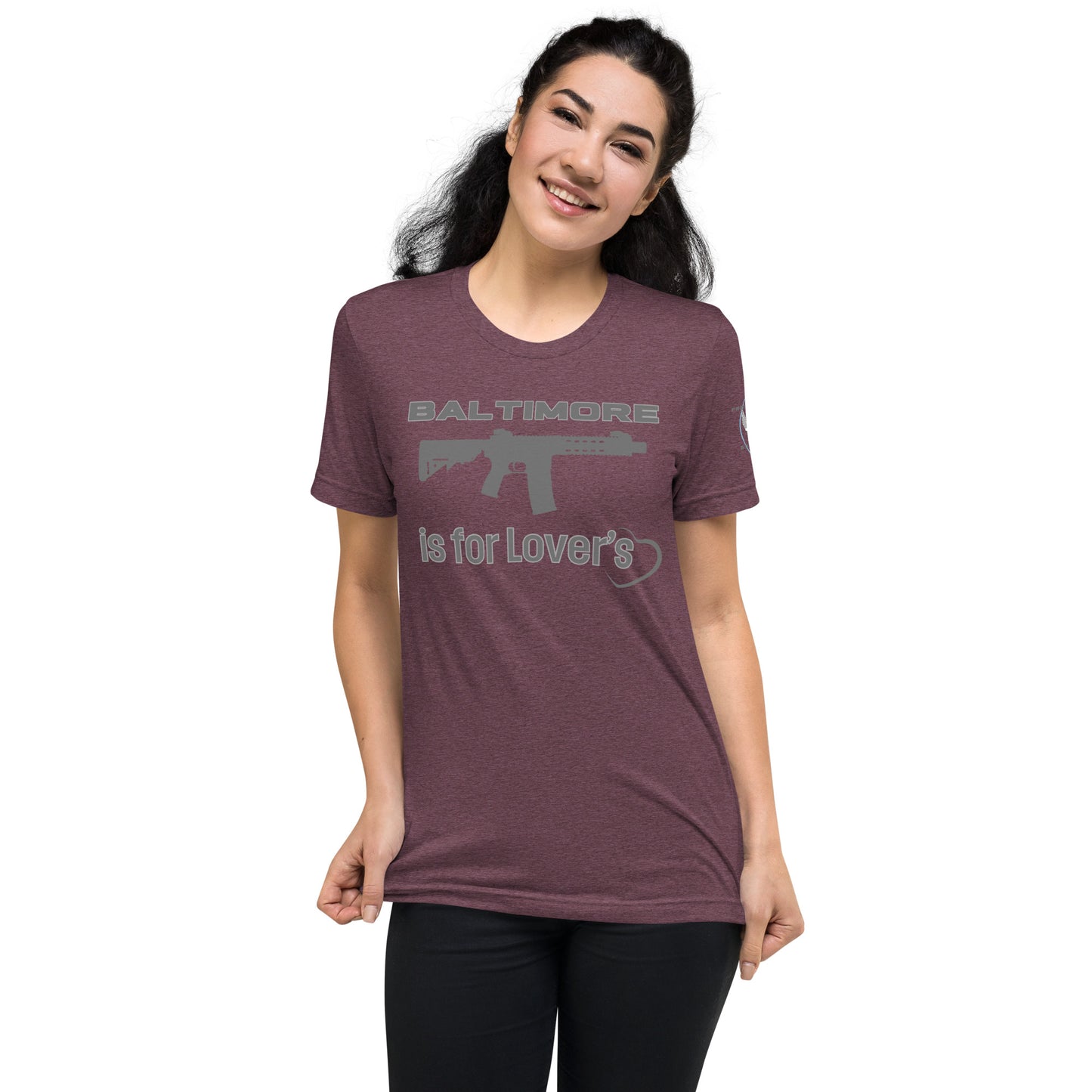 Baltimore is for Lover's Gray'd Out t-shirt