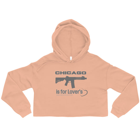 Chicago is for Lover's Crop Hoodie