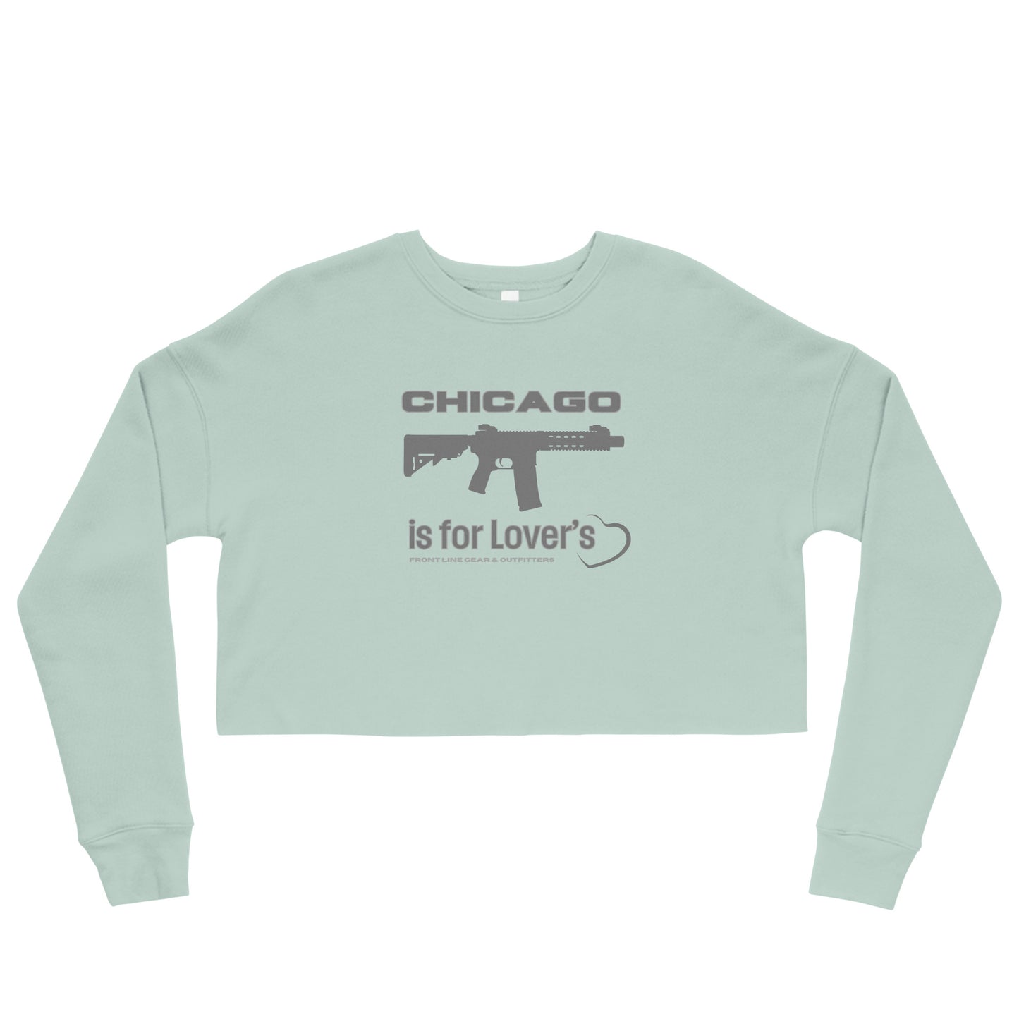 Chicago is for Lover's Crop Sweatshirt